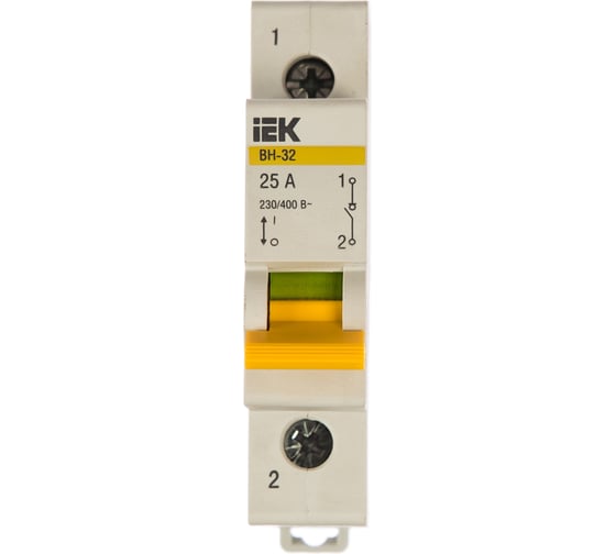 Выключатель нагрузки IEK ВН-32 25А/1П ИЭК MNV10-1-025