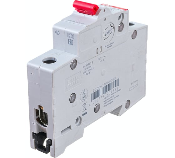 Рубильник ABB 1 полюс SHD201/63 рычаг красный  2CDD271111R0063