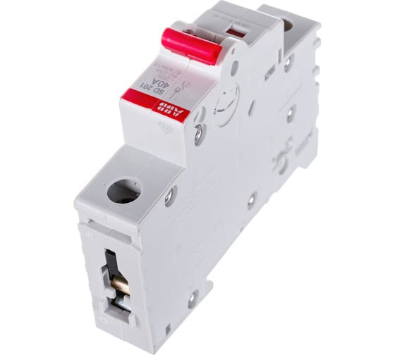 Рубильник ABB 1 полюс SD201/40 рычаг красный 2CDD281101R0040