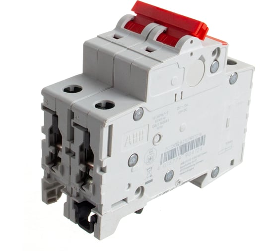 Рубильник ABB 2 полюса SD202/16 рычаг красный 2CDD282101R0016
