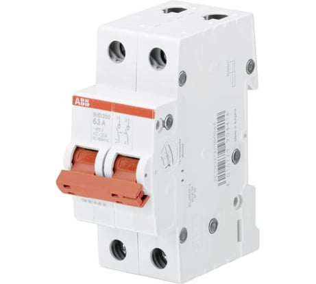 Рубильник ABB 2 полюса SD202/63 рычаг красный 2CDD282101R0063