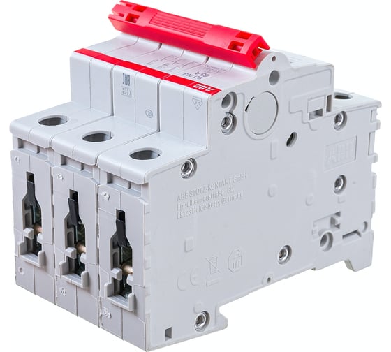 Рубильник ABB 3 полюса SD203/63 рычаг красный 2CDD283101R0063
