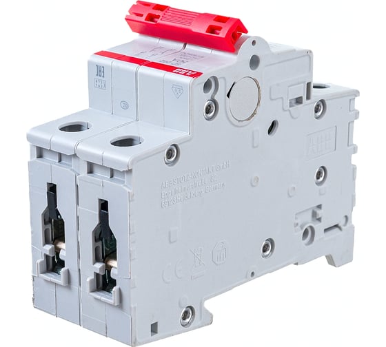 Рубильник ABB 2 полюса SD202/50 рычаг красный 2CDD282101R0050
