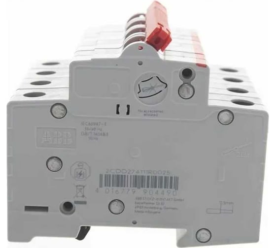 Рубильник ABB 4 полюса SD204/32 рычаг красный 2CDD284101R0032