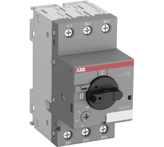 Автоматический выключатель ABB защиты двигателя MS-116-12.0 25kA 1SAM250000R1012