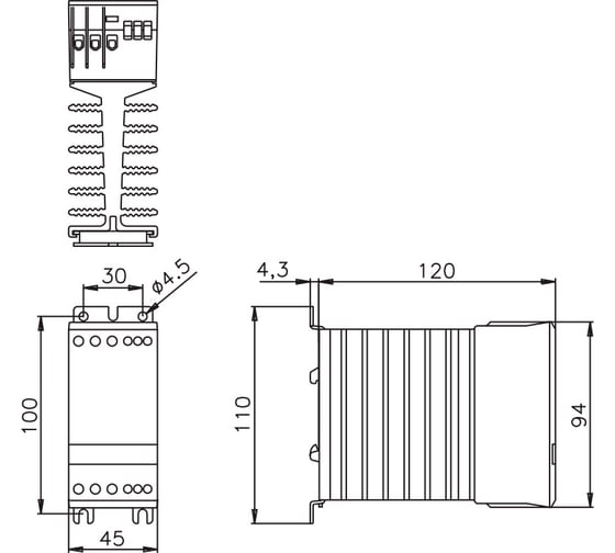 Реверсивный твердотельный контактор ComatReleco CCR3H410 SRC 3 DA 4010 PN92611