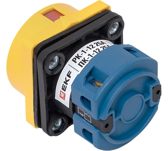 Кулачковый переключатель EKF ПК-1-12 25А 2P "0-1" с блокировкой IP65 PROxima pk-1-12-25-a65