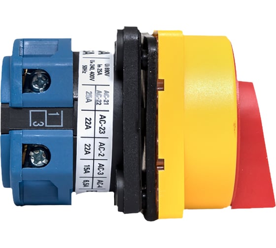 Кулачковый переключатель EKF ПК-1-12 25А 2P "0-1" с блокировкой IP65 PROxima pk-1-12-25-a65