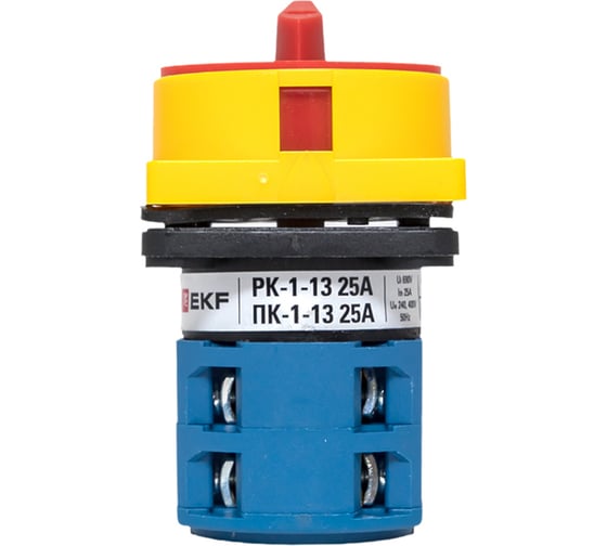 Кулачковый переключатель EKF ПК-1-13 25А 3P "0-1" с блокировкой IP65 PROxima pk-1-13-25-a65