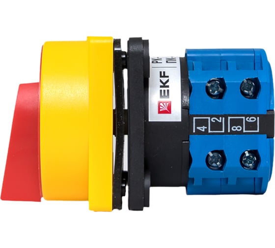Кулачковый переключатель EKF ПК-1-22 10А 2P "1-0-2" с блокировкой IP65 PROxima pk-1-22-10-a65