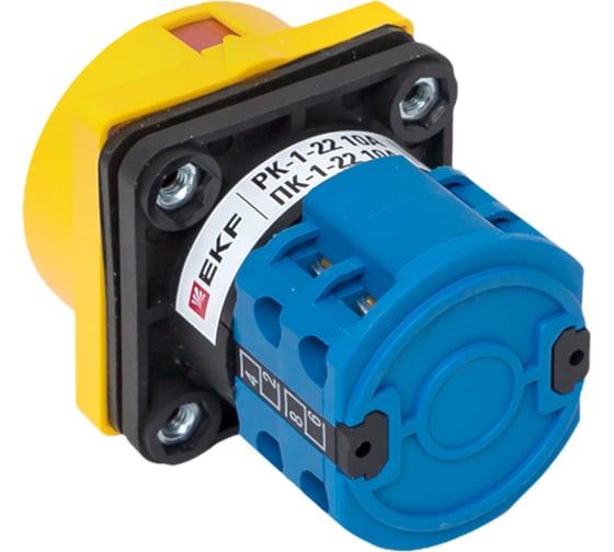 Кулачковый переключатель EKF ПК-1-22 10А 2P "1-0-2" с блокировкой IP65 PROxima pk-1-22-10-a65