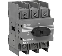 Рубильник EKF 125A 3P c рукояткой управления для прямой установки TwinBlock tb-125-3p-f