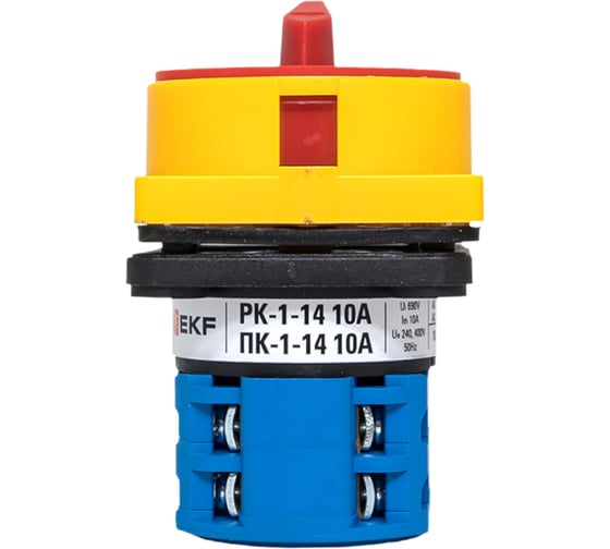 Кулачковый переключатель EKF ПК-1-14 10А 4P "0-1" с блокировкой IP65 PROxima pk-1-14-10-a65