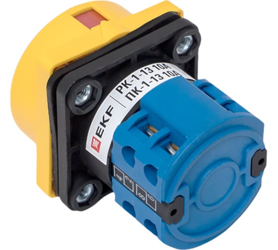 Кулачковый переключатель EKF ПК-1-13 10А 3P "0-1" с блокировкой IP65 PROxima pk-1-13-10-a65