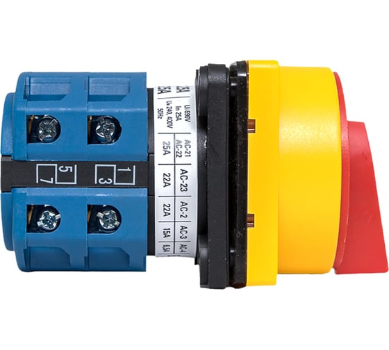 Кулачковый переключатель EKF ПК-1-22 25А 2P "1-0-2" с блокировкой IP65 PROxima pk-1-22-25-a65