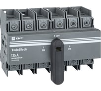 Реверсивный рубильник EKF 125A 3P c рукояткой для прямой установки TwinBlock tb-s-125-3p-rev