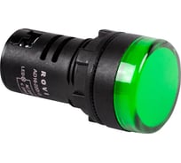 Индикатор REXANT d30 220v зеленый led (rwe-618) 10 шт 36-3383