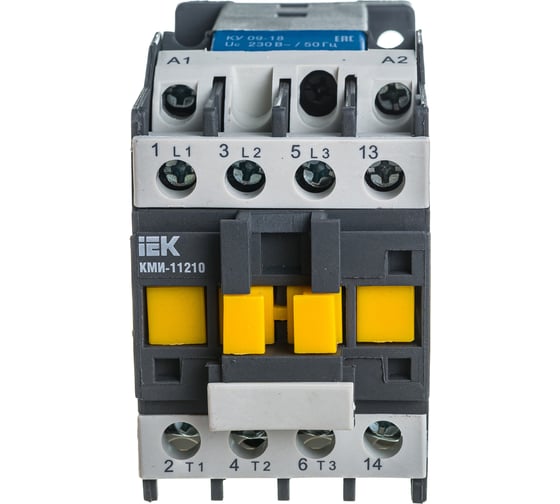 Контактор IEK КМИ-11210 12А 220В ИЭК KKM11-012-230-10