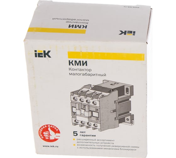 Контактор IEK КМИ-11810 18А 220В 1НО ИЭК KKM11-018-230-10