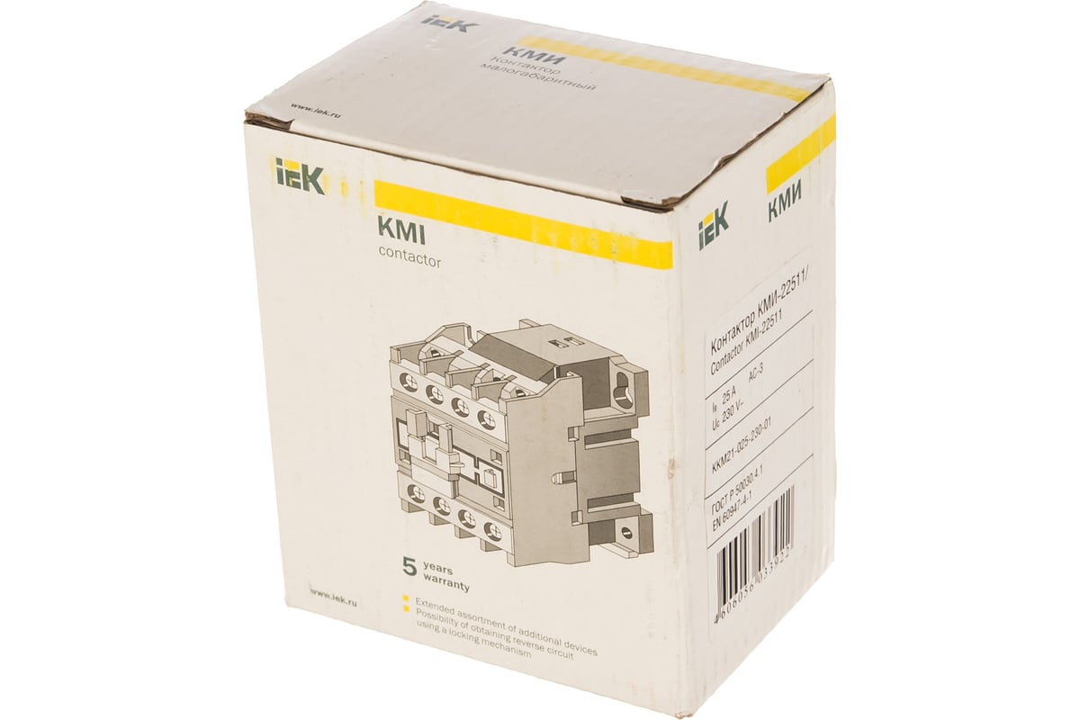 Контактор IEK КМИ-22511 25А 220В ИЭК KKM21-025-230-01 - выгодная цена ...