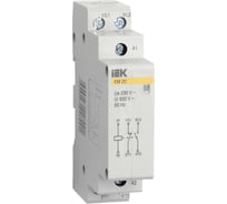 Модульный контактор IEK КМ20-20 20А/2п 2НО 220В AC/DC ИЭК MKK10-20-20