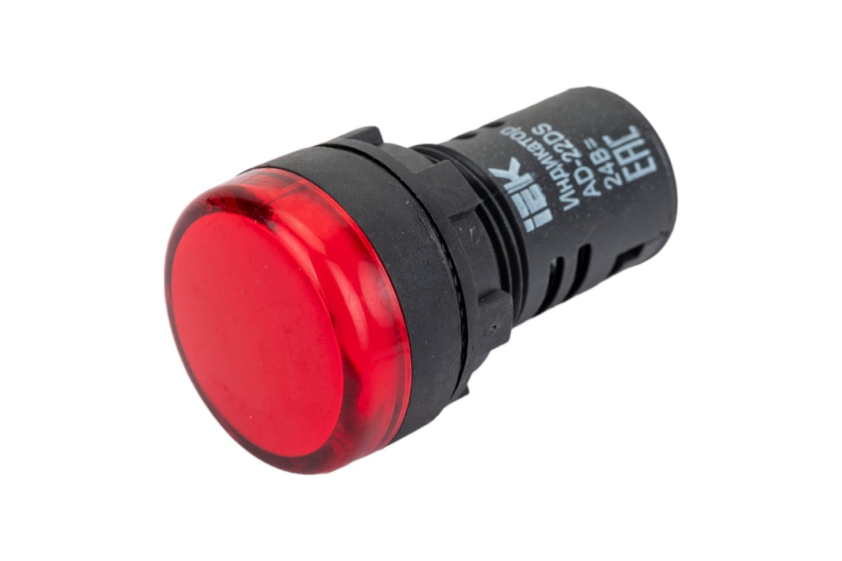 Светосигнальная арматура IEK AD-22DS 24В красная ИЭК BLS10-ADDS-024-K04 ...