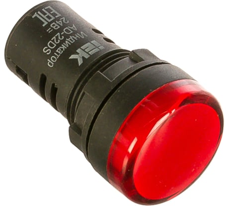 Светосигнальная арматура IEK AD-22DS 24В красная ИЭК BLS10-ADDS-024-K04