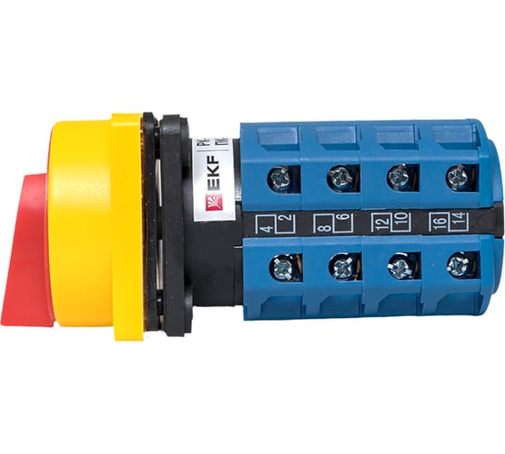 Кулачковый переключатель EKF ПК-1-24 25А 4P "1-0-2" с блокировкой IP65 PROxima pk-1-24-25-a65