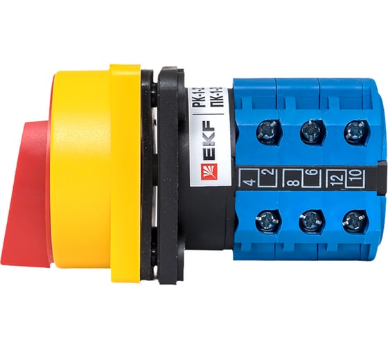Кулачковый переключатель EKF ПК-1-23 10А 3P "1-0-2" с блокировкой IP65 PROxima pk-1-23-10-a65