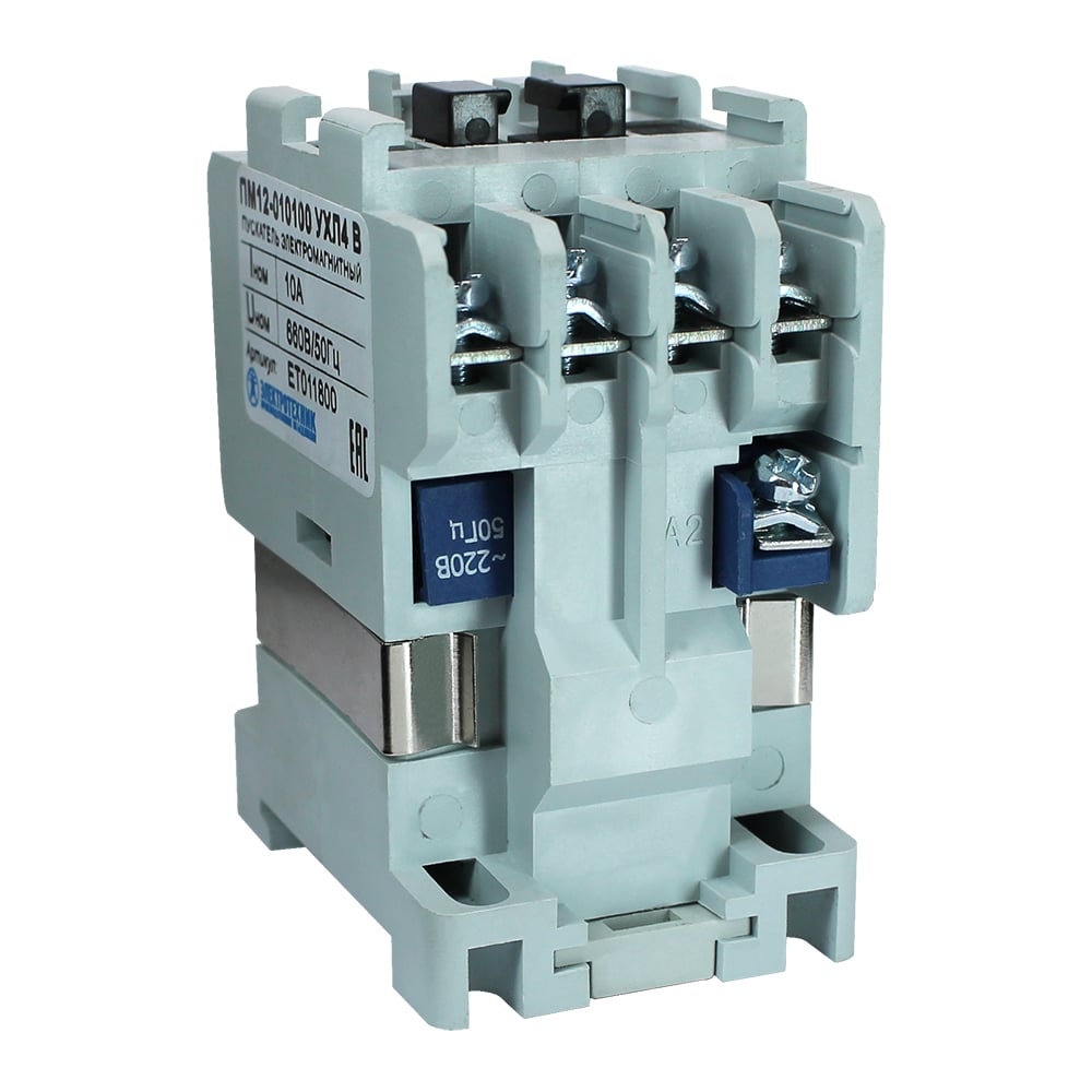 Электромагнитный пускатель Электротехник Пм12-010100 ухл4 в, 220в/50гц ...