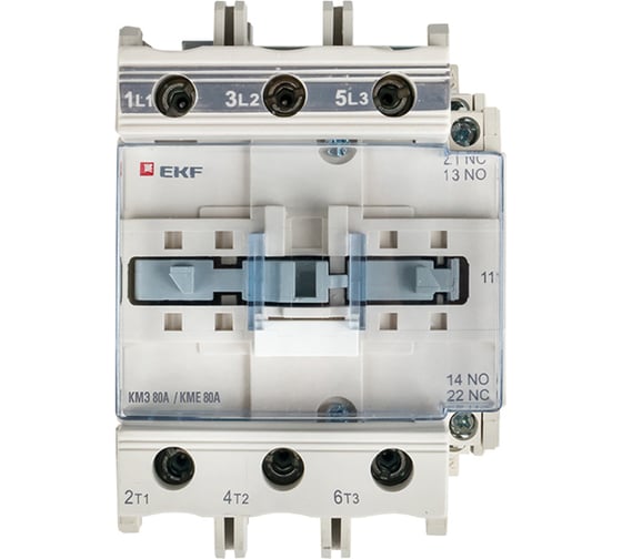 Малогабаритный контактор EKF КМЭ 80А 220В NO+NC PROxima ctr-s-80-220