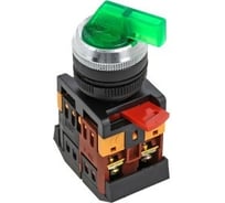 Переключатель EKF ANLC-22 2P зеленый с подсветкой 380В NO+NC EKF psw-anlc-2p-g-380