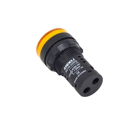 Лампа ANDELI AD16-22DS LED матрица d22мм желтый 220В AC ADL10-133