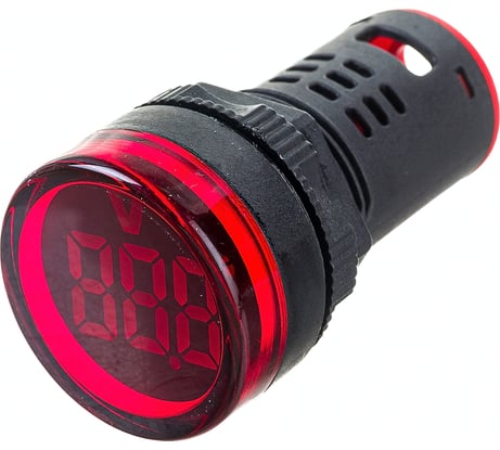 Лампа Вольтметр Красная ANDELI AD26B-22DYB AC220V red ADL21-003