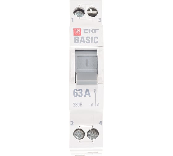Трехпозиционный переключатель EKF 1P 63А Basic SQtps-1-63