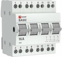 Трехпозиционный переключатель EKF 4P 16А Basic tps-4-16