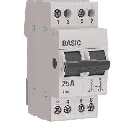 Трехпозиционный переключатель EKF 2P 25А Basic tps-2-25