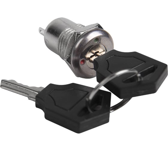 Выключатель ключ REXANT d12 250V 0.5А (2с) ON-OFF (K12-01) 36-4470