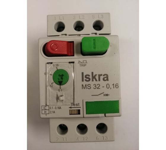 Автомат защиты двигателя iskra MS32-0.16 УТ-00025347 1