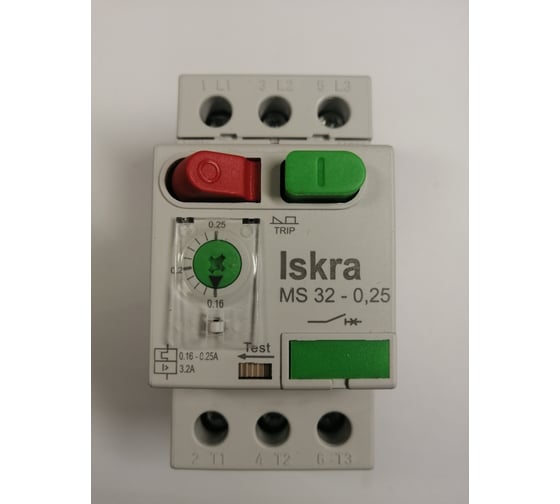 Автомат защиты двигателя iskra MS32-0.25 УТ-00025348 1