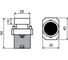 Кнопка XB2 красная НЗ REXANT 36-5520 6