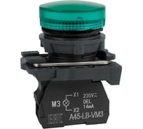 Сигнальная лампа КЭАЗ OptiSignal D22 C5-L-M3 зел. пластик 230-240VAC XB5AVM3 332188