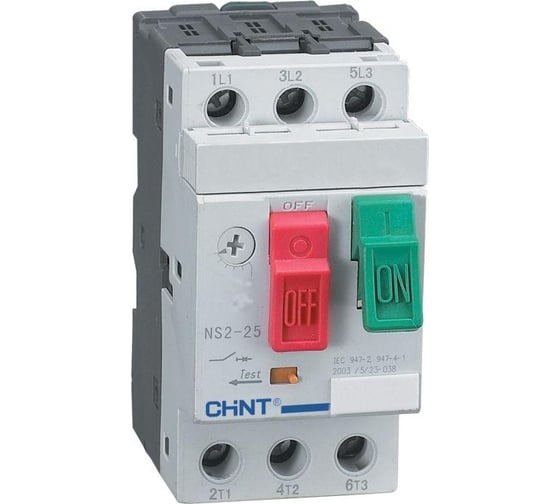 Автоматический выключатель для защиты двигателя CHINT 16-25А NS2-80B (R) 495086 1