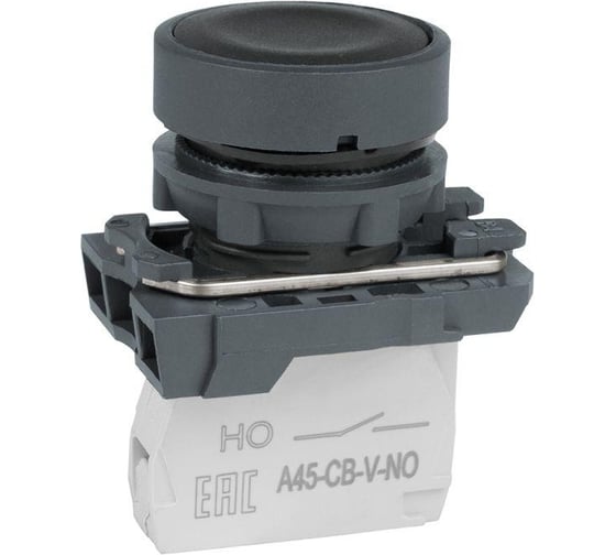 Кнопка КЭАЗ OptiSignal D22 C5-P-210 черный, пластик, 1НО XB5AA21 332180 1