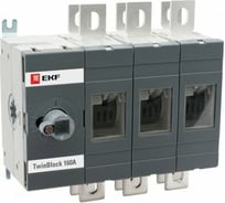 Рубильник EKF 400A 3P реверсивный без рукоятки управления TwinBlock tb-s-400-3p-rev