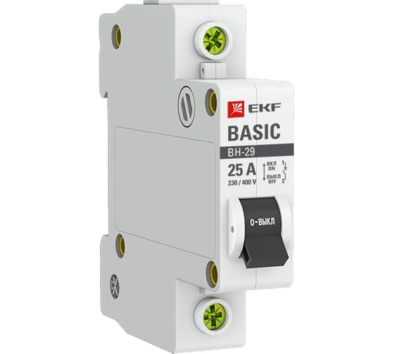 Выключатель нагрузки EKF 1P ВН-29 Basic 25А SL29-1-25-bas