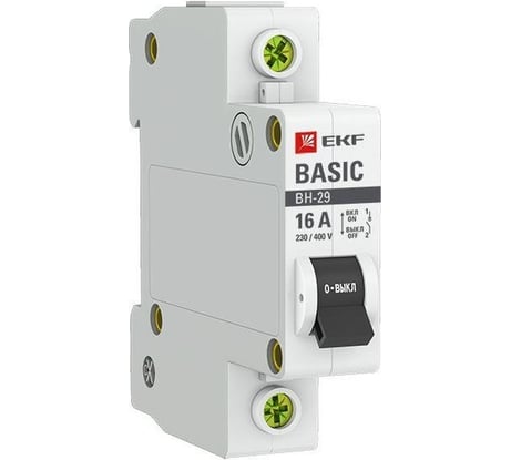 Выключатель нагрузки EKF Basic ВН-29, 1P, 16А SL29-1-16-bas