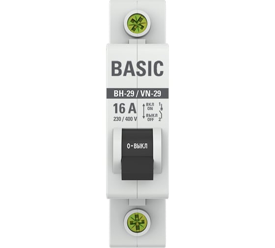 Выключатель нагрузки EKF Basic ВН-29, 1P, 16А SL29-1-16-bas