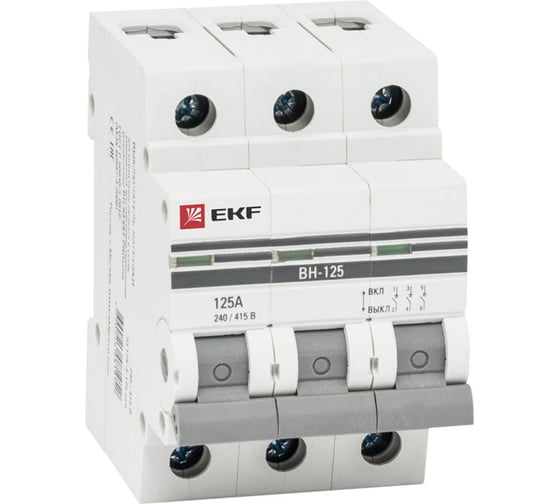 Выключатель нагрузки EKF 3P ВН-63 PROxima 25А SL63-3-25-pro
