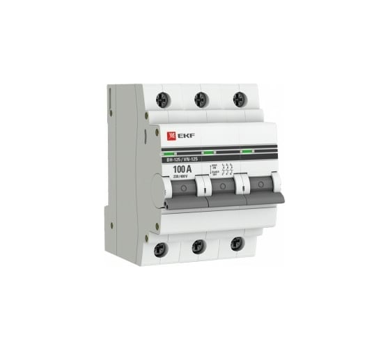 Выключатель нагрузки EKF 3P 100А ВН-125 PROxima SL125-3-100-pro 1